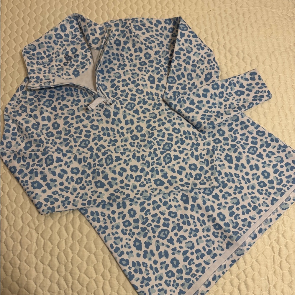 Renwick Sport Leopard Half Zip and Flounce Skort